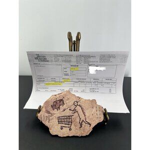 Banksy Peckham Rock Wooden Postcard Authentic Proof British Museum Pest Control